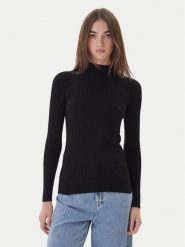 Kontatto Sweter 3M0814C Czarny Regular Fit. Czarne swetry damskie Kontatto, m, bez wzorów, z syntetyku, bez kołnierzyka, bez ramiączek, bez kaptura. Za 259.99 zł.