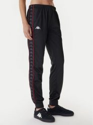 Kappa Spodnie dresowe 303R5K0 Czarny Slim Fit. Czarne spodnie dresowe damskie Kappa, xl, bez wzorów, z dresówki. Za 149.99 zł.