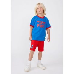 Spodenki Chłopięce LEGO Pino206 Czerwone. Czerwone spodnie sportowe dla chłopców LEGO, na lato, bez wzorów, sportowe. Za 99.99 zł.