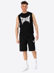 Tank top i zestaw szortów Tapout Diego. Czarne t-shirty męskie TAPOUT, m, bez wzorów, z bawełny, sportowe, bez kołnierzyka. Za 227.15 zł.