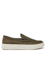 Tommy Hilfiger Mokasyny FM0FM05354 Zielony. Zielone mokasyny męskie Tommy Hilfiger, ze skóry. Za 369.99 zł.