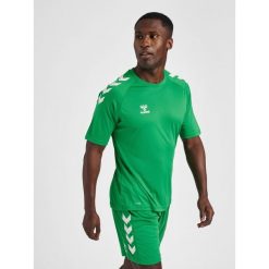 Koszulka sportowa męska Hummel Core XK Poly T-Shirt S/S. Zielone koszulki sportowe męskie Hummel, na lato, l, bez wzorów, bez kołnierzyka, bez ramiączek, do piłki ręcznej. Za 131.00 zł.