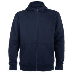 Bluza Z Kapturem Dla Dorosłych Unisex Montblanc Z Pełnym Zamkiem Błyskawicznym. Niebieskie bluzy męskie ROLY, m, bez wzorów, z kapturem. Za 114.99 zł.