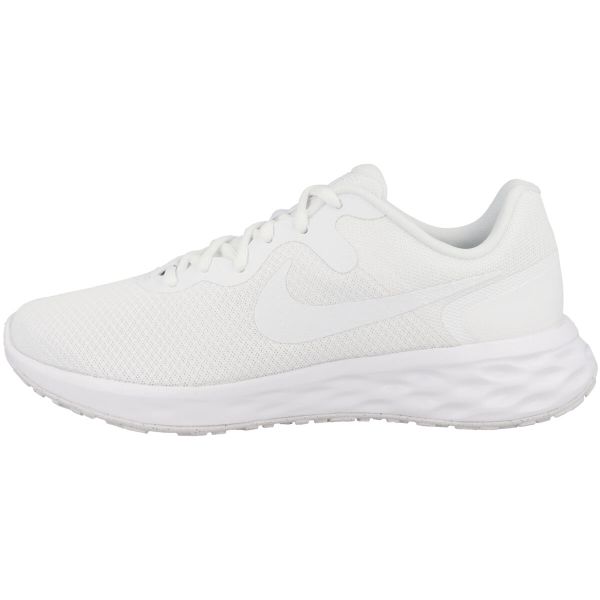 Buty do biegania męskie Nike Revolution 6 NN. Białe buty sportowe męskie Nike, z materiału, bez zapięcia, do biegania, nike revolution. Za 419.00 zł.