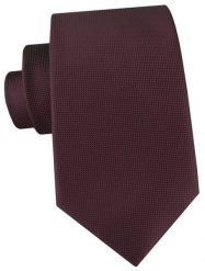 Męski Krawat - Kolor Burgundowy - Angelo di Monti. Czerwone krawaty i muchy Angelo di Monti, bez wzorów, z tkaniny, eleganckie. Za 49.99 zł.
