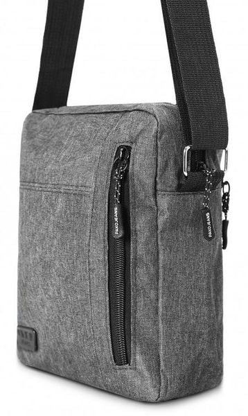 Męska, Materiałowa Torebka, Saszetka, Listonoszka - Pako Jeans - Popiel. Szare saszetki męskie Pako Jeans, z jeansu, małe. Za 45.00 zł.