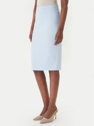 Rinascimento Spódnica ołówkowa CFC0128651003 Błękitny Slim Fit. Niebieskie spódnice damskie Rinascimento, m, bez wzorów, z syntetyku, ołówkowe. Za 349.99 zł.