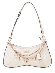 GUESS Damska torba na ramię - Libby Kobiety Sztuczna skóra biały wypukły wzór tkaniny, ONE SIZE. Białe torby na ramię damskie Guess, z aplikacjami, ze skóry, zdobione, bez dodatków. Za 649.95 zł.