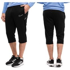 Spodnie Dresowe Męskie Nike Dri Fit Sportowe Treningowe Długość 3/4. Niebieskie spodnie sportowe męskie Nike, m, bez wzorów, z dresówki, dri-fit (nike). Za 106.00 zł.