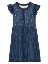 Guess Sukienka elegancka J6RK13 WA2T0 Granatowy Regular Fit. Niebieskie sukienki dla dziewczynek Guess, z aplikacjami, z syntetyku, eleganckie, bez ramiączek. Za 329.99 zł.