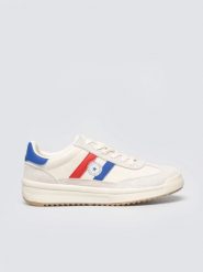 Sneakersy damskie ze skórzanymi wstawkami beżowe TT274161 801. Brązowe obuwie sportowe damskie Big Star, z aplikacjami, z gumy, trekkingowe. Za 179.99 zł.