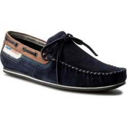 Mokasyny BUGATTI - F0661-31-425 Dark Blue. Niebieskie mokasyny męskie Bugatti, z materiału. W wyprzedaży za 239.00 zł.