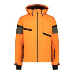 Kurtka narciarska z kapturem i zamkiem CMP. Brązowe kurtki męskie CMP, na zimę, m, bez wzorów, sportowe, z kapturem. W wyprzedaży za 686.55 zł.