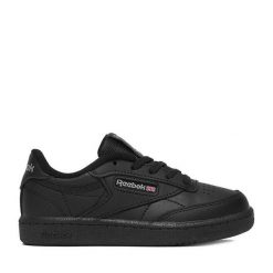 Sneakersy Reebok. Czarne trampki i tenisówki chłopięce Reebok, bez wzorów, bez zapięcia. Za 199.99 zł.