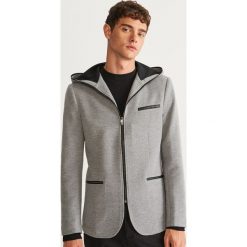 Marynarka z kapturem slim fit - Jasny szar. Marynarki męskie marki Giacomo Conti. W wyprzedaży za 179.99 zł.
