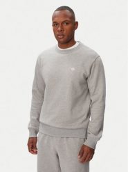 Adidas Bluza Trefoil Essentials KS9813 Szary jasny Regular Fit. Szare bluzy męskie Adidas, m, bez wzorów, z bawełny, bez kaptura. Za 219.99 zł.