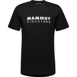 Koszulka męska Mammut Trovat Logo. Czarne koszulki sportowe męskie Mammut, m, bez wzorów, bez kołnierzyka, bez ramiączek, trekkingowe. Za 289.99 zł.