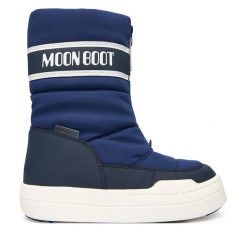 Śniegowce Moon Boot. Niebieskie śniegowce dziewczęce Moon Boot, bez zapięcia. Za 669.99 zł.