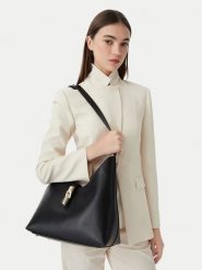 Furla Torebka Goccia M WB01499 BX3104 CN O6000 Czarny. Czarne torebki do ręki damskie Furla, bez wzorów, ze skóry, bez dodatków. Za 1,349.00 zł.