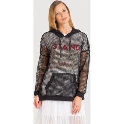 BLUZA Liu Jo Sport. Czarne bluzy damskie Liu Jo Sport, l, bez wzorów, z kapturem. Za 279.30 zł.