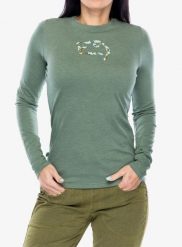 Bluza wspinaczkowa damska E9 Fiona. Zielone bluzy damskie E9, s, bez wzorów, z bawełny, bez kaptura. Za 224.39 zł.