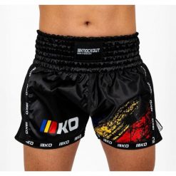 Knockout V2 KickBox KickBox Szorty. Czarne krótkie spodenki sportowe męskie KNOCKOUT, s, bez wzorów, na fitness i siłownię. Za 151.79 zł.