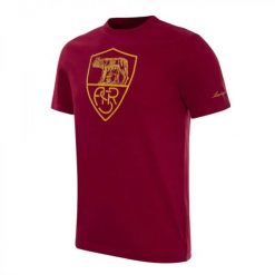 Koszulka dla dorosłych - AS Roma Heritage Rosso - Czerwony. Czerwone koszulki sportowe męskie COPA FOOTBALL, s, bez wzorów, z materiału, bez kołnierzyka, bez ramiączek, do piłki nożnej. Za 214.88 zł.