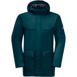 JACK WOLFSKIN Kurtka zimowa męska Winterlager Parka M teal r.M. Niebieskie parki męskie Jack Wolfskin, na zimę, m, bez wzorów, z materiału, eleganckie, bez kaptura. Za 645.64 zł.