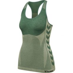 Damski tank top Hummel Clea. Zielone obuwie sportowe damskie Hummel, bez wzorów, z dzianiny, na fitness i siłownię. Za 180.00 zł.