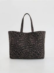 Płócienna torebka shopper - wielobarwny. Torebki shopper damskie Reserved, bez wzorów, bez dodatków. Za 69.99 zł.