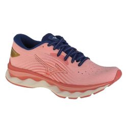 Buty do biegania damskie Mizuno Wave Sky 6. Czerwone obuwie sportowe damskie Mizuno, bez wzorów, z gumy, do biegania, mizuno wave. Za 479.99 zł.