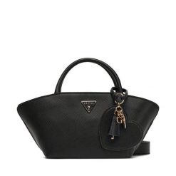 Torebka Guess. Czarne torebki do ręki damskie Guess, z aplikacjami, klasyczne, bez dodatków. Za 419.99 zł.