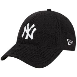 Czapka z daszkiem damska Teddy 9FORTY New York Yankees Cap. Czarne czapki i kapelusze damskie New Era, bez wzorów, z poliesteru. Za 149.99 zł.