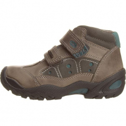 Sneakersy w kolorze szaro-zielonym. Szare trampki i tenisówki chłopięce marki Primigi, z gore-texu. W wyprzedaży za 175.95 zł.