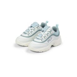 Sneakersy dziewczęcy Fila Strada Logo. Białe buty sportowe dziewczęce Fila, bez wzorów, bez zapięcia. Za 327.75 zł.
