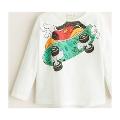 Mango Kids - Longsleeve dziecięcy Mhead 80-104 cm. T-shirty dla chłopców marki Mango Kids. Za 49.90 zł.