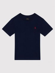 Polo Ralph Lauren T-Shirt 322832904037 Granatowy Regular Fit. Niebieskie t-shirty dla chłopców Polo Ralph Lauren, bez wzorów, z bawełny, bez ramiączek. Za 129.99 zł.