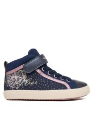 Geox Sneakersy J Kalispera J744GI 0DHNF C4423 S Granatowy. Niebieskie buty sportowe dziewczęce Geox, bez wzorów, z materiału, bez zapięcia. Za 189.99 zł.