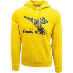 Bluza z kapturem męskie Diadora Big Logo. Żółte bluzy męskie Diadora, m, bez wzorów, z bawełny, z kapturem. Za 190.00 zł.