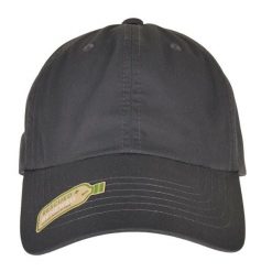 Czapka Z Daszkiem Z Poliestru Z Recyklingu. Brązowe czapki i kapelusze damskie FLEXFIT, bez wzorów. Za 84.99 zł.