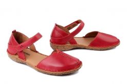JOSEF SEIBEL 79542 476 470 Rosalie 42 rubin, sandały damskie. Czerwone sandały damskie Josef Seibel, bez wzorów, ze skóry, bez obcasa, bez zapięcia. Za 309.90 zł.