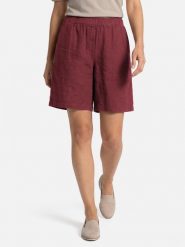 MOS MOSH Lniane bermudy - MMEmmie Kobiety len (100%) czerwony, L. Czerwone szorty damskie Mos Mosh, na lato, l, bez wzorów, ze lnu. Za 379.95 zł.