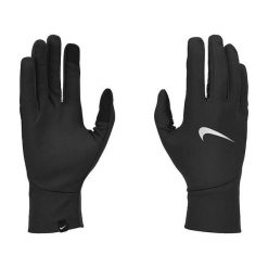 Rękawiczki do biegania męskie Nike Pacer Lightweight Running Gloves. Czarne rękawiczki męskie Nike, bez wzorów, sportowe. Za 149.00 zł.