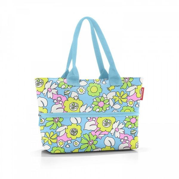 Torba shopper e1 florist lagoon. Plecaki damskie Reisenthel, bez wzorów, biznesowe, na ramię, duże, z nadrukiem, bez dodatków. Za 125.90 zł.