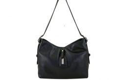 Codzienna torebka damska na ramię - Czarna. Czarne torebki shopper damskie Barberinis, bez wzorów, ze skóry, biznesowe, na ramię, małe, bez dodatków. Za 222.99 zł.