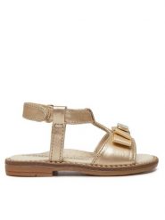 Tommy Hilfiger Sandały Sandalo T1A2-33940-0220 M Złoty. Żółte sandały dziewczęce Tommy Hilfiger, ze skóry, bez zapięcia. Za 299.99 zł.