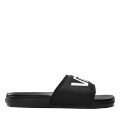 Klapki Vans. Czarne klapki damskie Vans, bez wzorów, sportowe, bez obcasa. Za 99.99 zł.