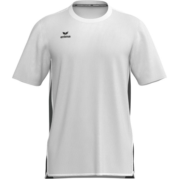 T-shirt Erima T&F Wings Function wielokolorowy. Białe koszulki sportowe damskie 575 FACTORY, xl, bez wzorów, z materiału, klasyczne, bez kołnierzyka. Za 261.99 zł.