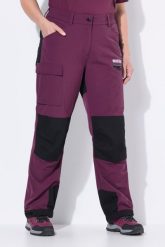 Damskie Hybrydowe spodnie trekkingowe HYPRAR odblaski pasek na rzep. Czerwone spodnie materiałowe damskie Ulla Popken, plus size, bez wzorów, z bawełny. Za 479.99 zł.