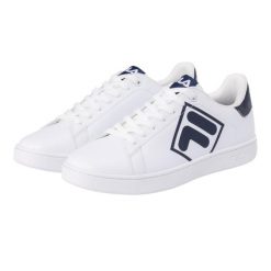 Męskie Buty Sportowe Z Logo Courtbay. Białe buty sportowe męskie Fila, bez zapięcia. Za 295.99 zł.